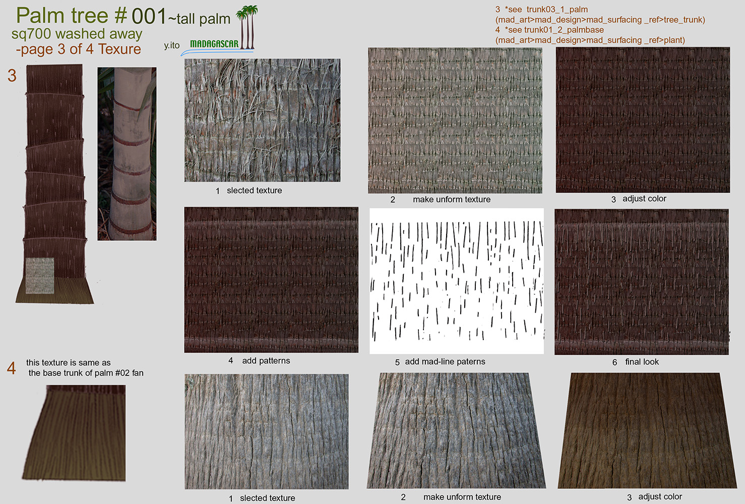 『マダガスカル』植物のテクスチャ資料